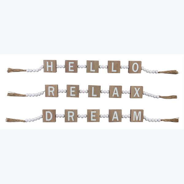 Word Wood Garland