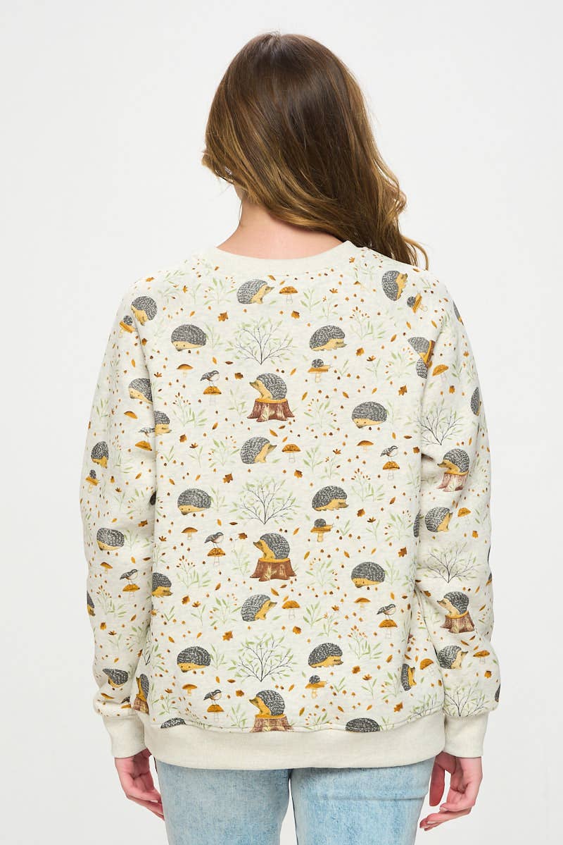 Hedgehog Mushroom Sweatshirt