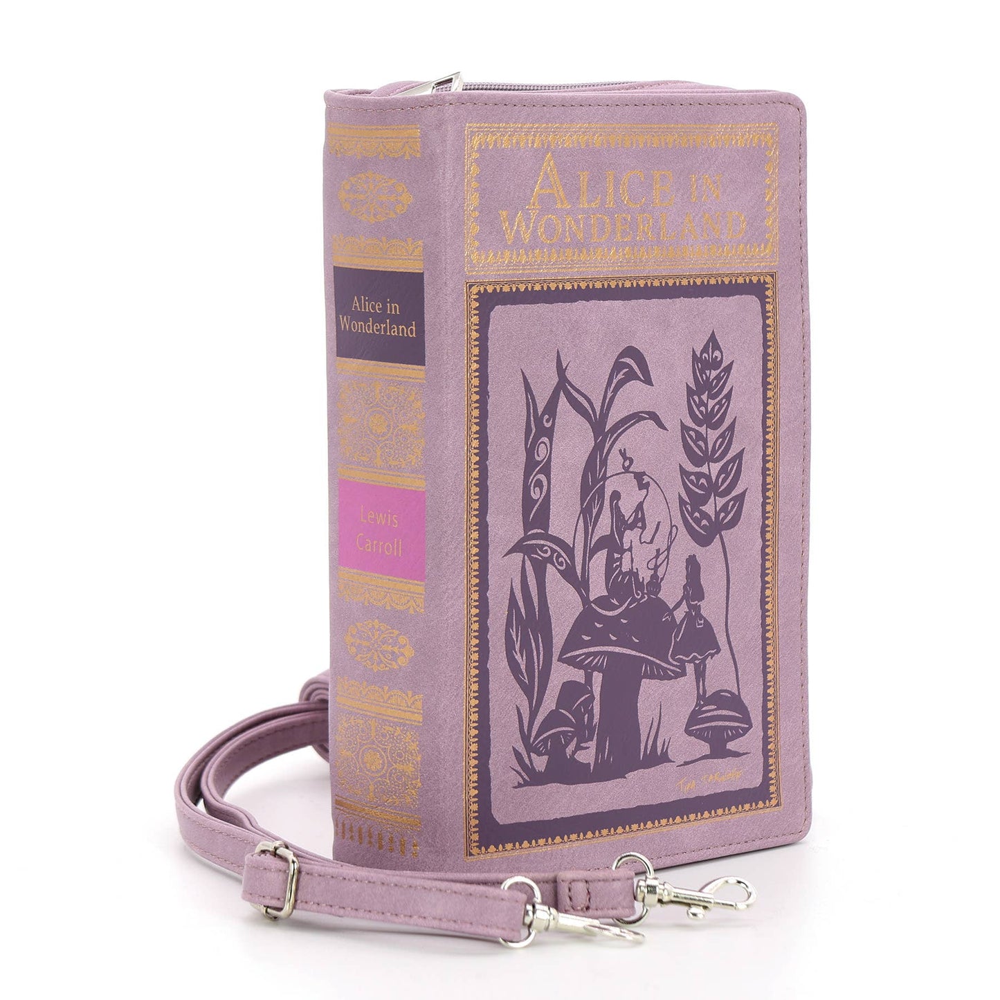 Alice in Wonderland Book Clutch Bag