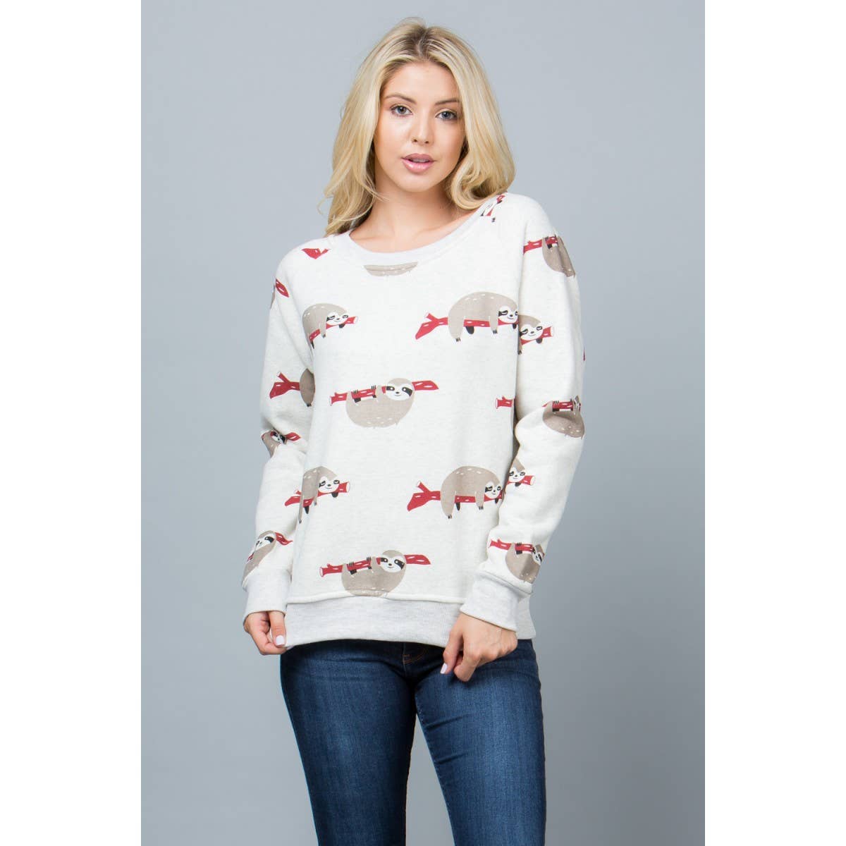 Sloth Print Sweatshirt