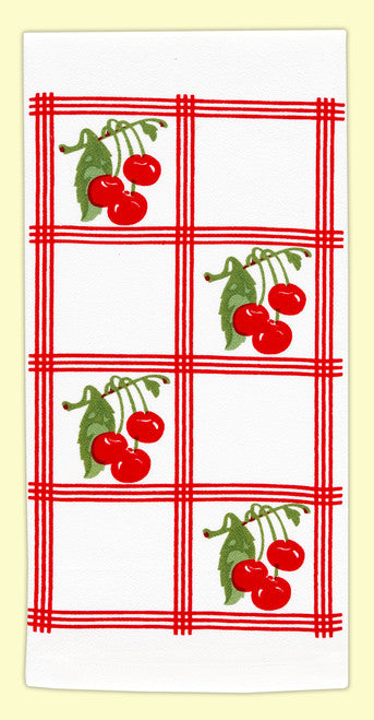 Retro Kitchen Towel - Country Cherry