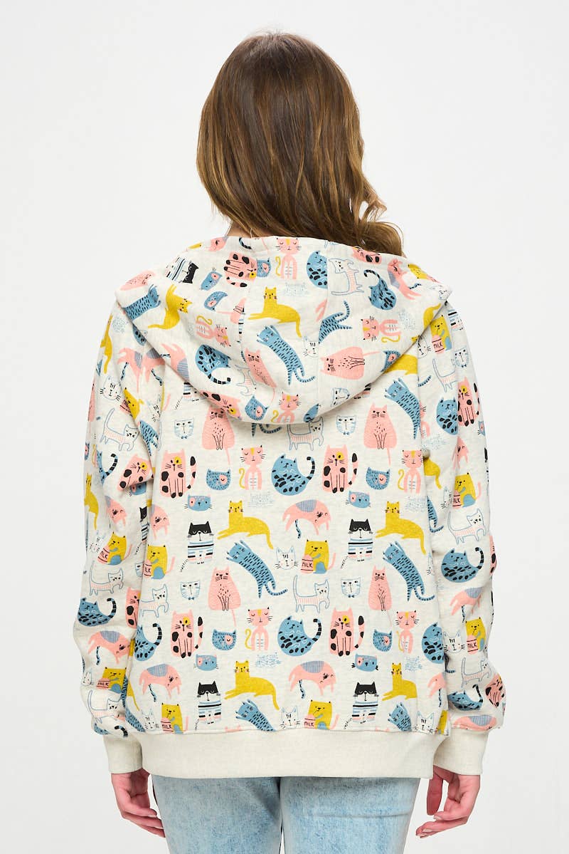 Colorful Cats Hoodie