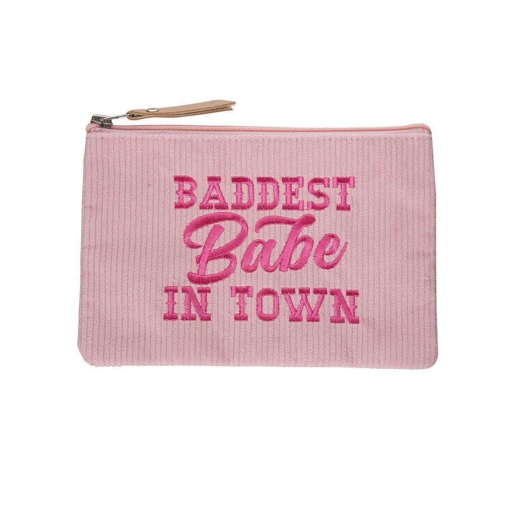 Corduroy Pouch - Baddest Babe in Town