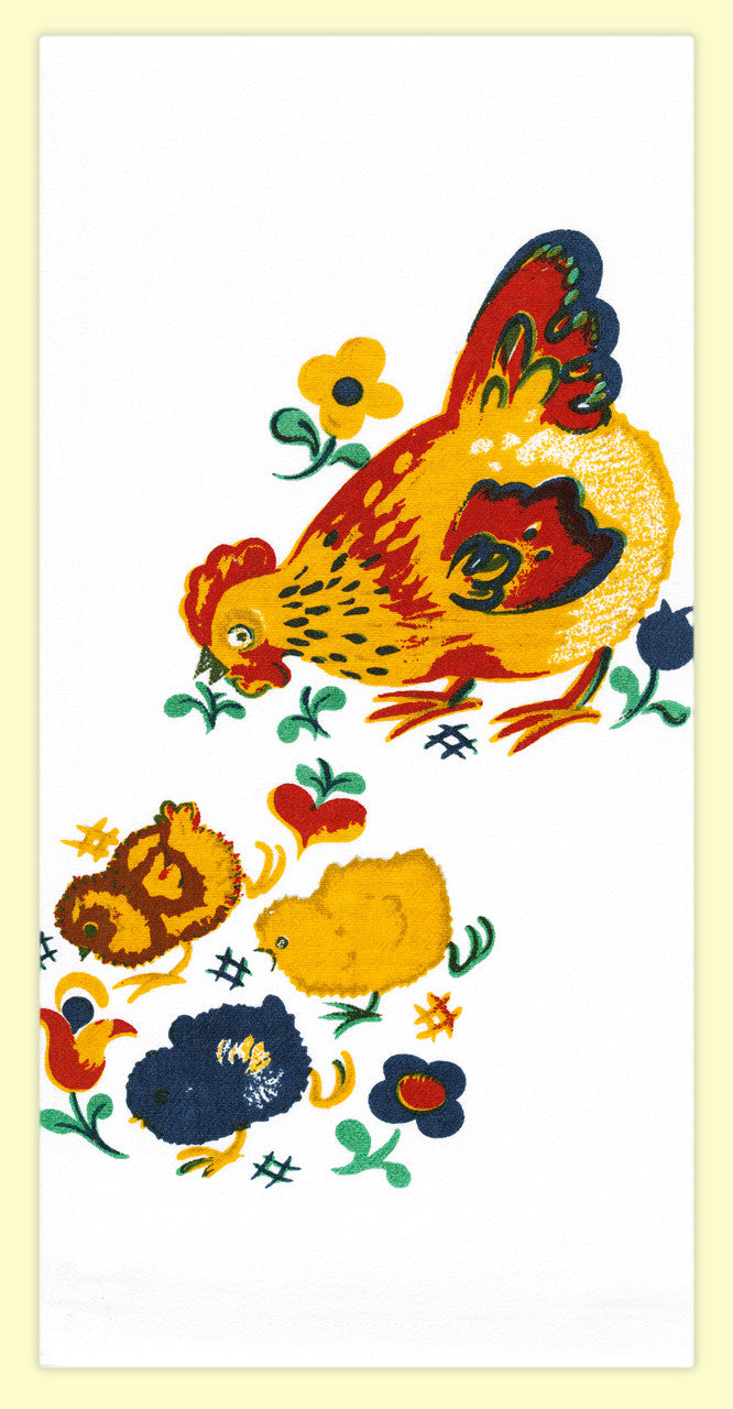 Retro Kitchen Towel - Mama Hen