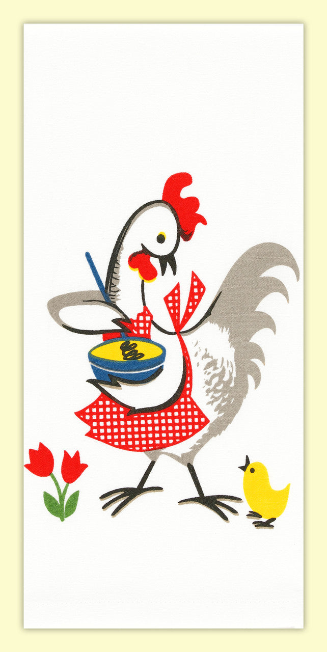 Retro Kitchen Towel - Kitchen Chicken