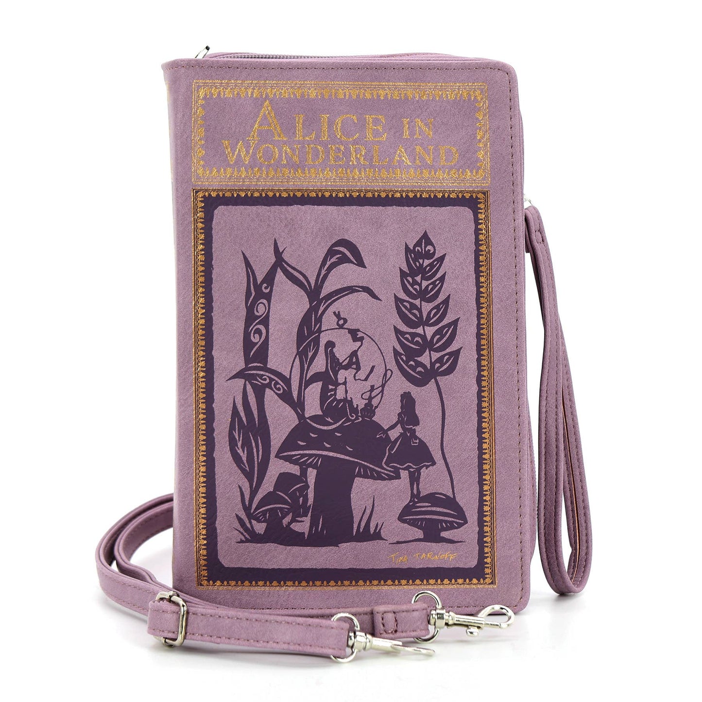 Alice in Wonderland Book Clutch Bag