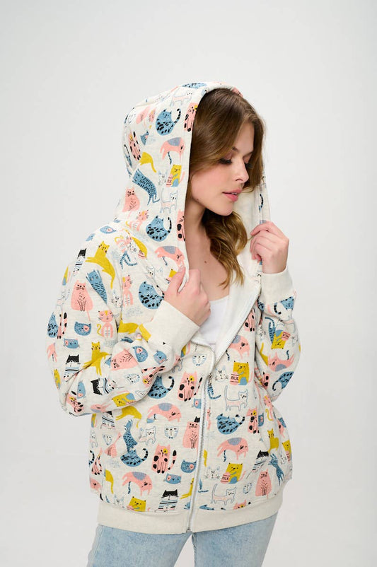 Colorful Cats Hoodie