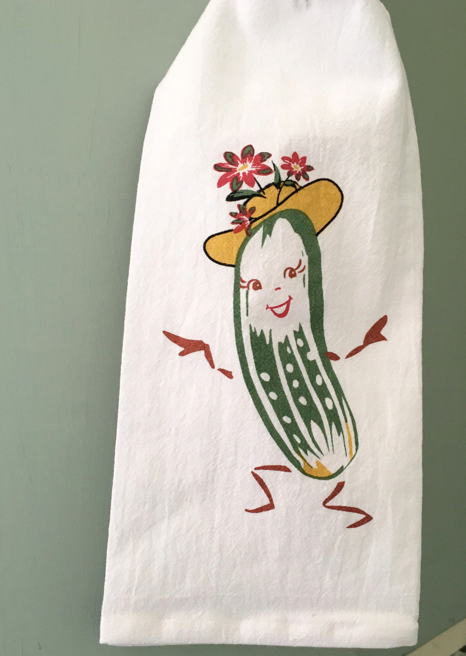Retro Kitchen Towel - Mrs. Pickle