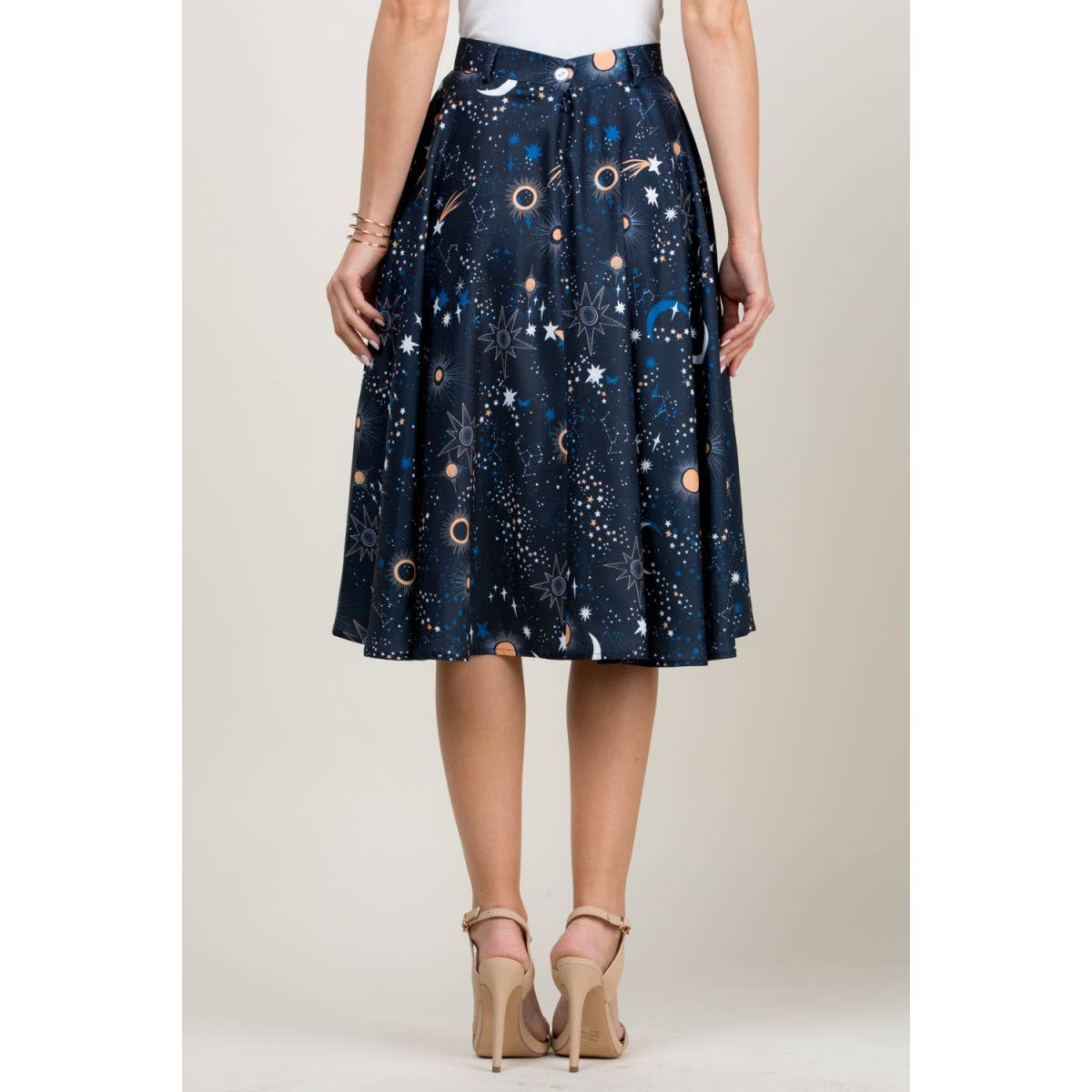 Galaxy Print Skirt