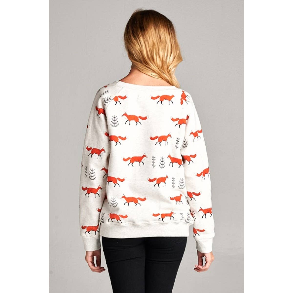 Fox Print Sweatshirt