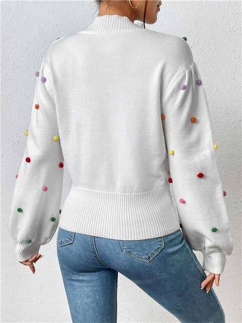 Rainbow Polka Dot Sweater