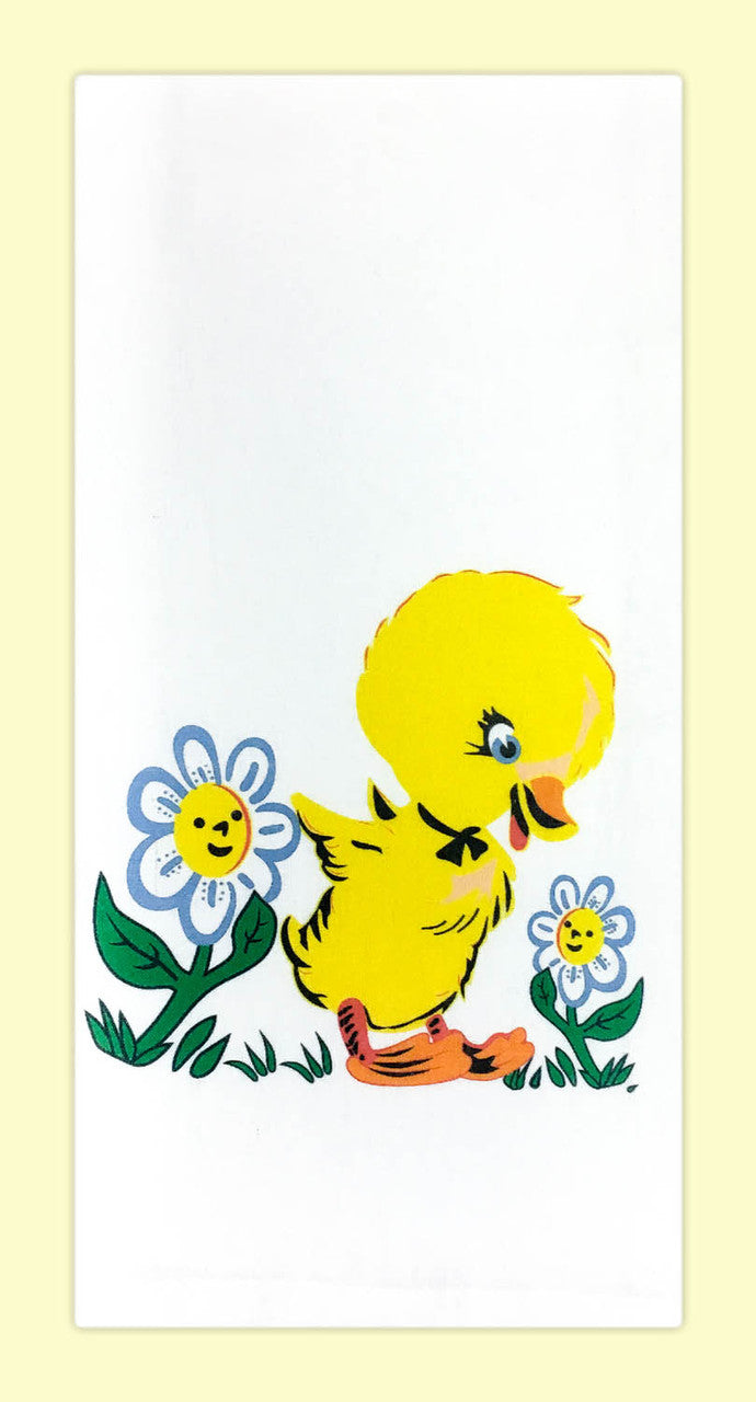 Retro Kitchen Towel - Spring Duckling