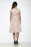 Pink Floral Swing Dress