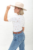 Ivory Half Sleeve Top