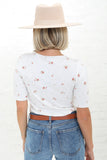 Ivory Half Sleeve Top