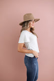 Flutter Sleeve Top - Oatmeal White