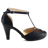 Lila T-Strap Shoe - Black