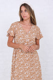 Sadie Golden Brown Dress